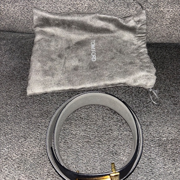 Tom Ford 2 tone reversible logo Belt women’s Size 85 - Picture 3 of 10